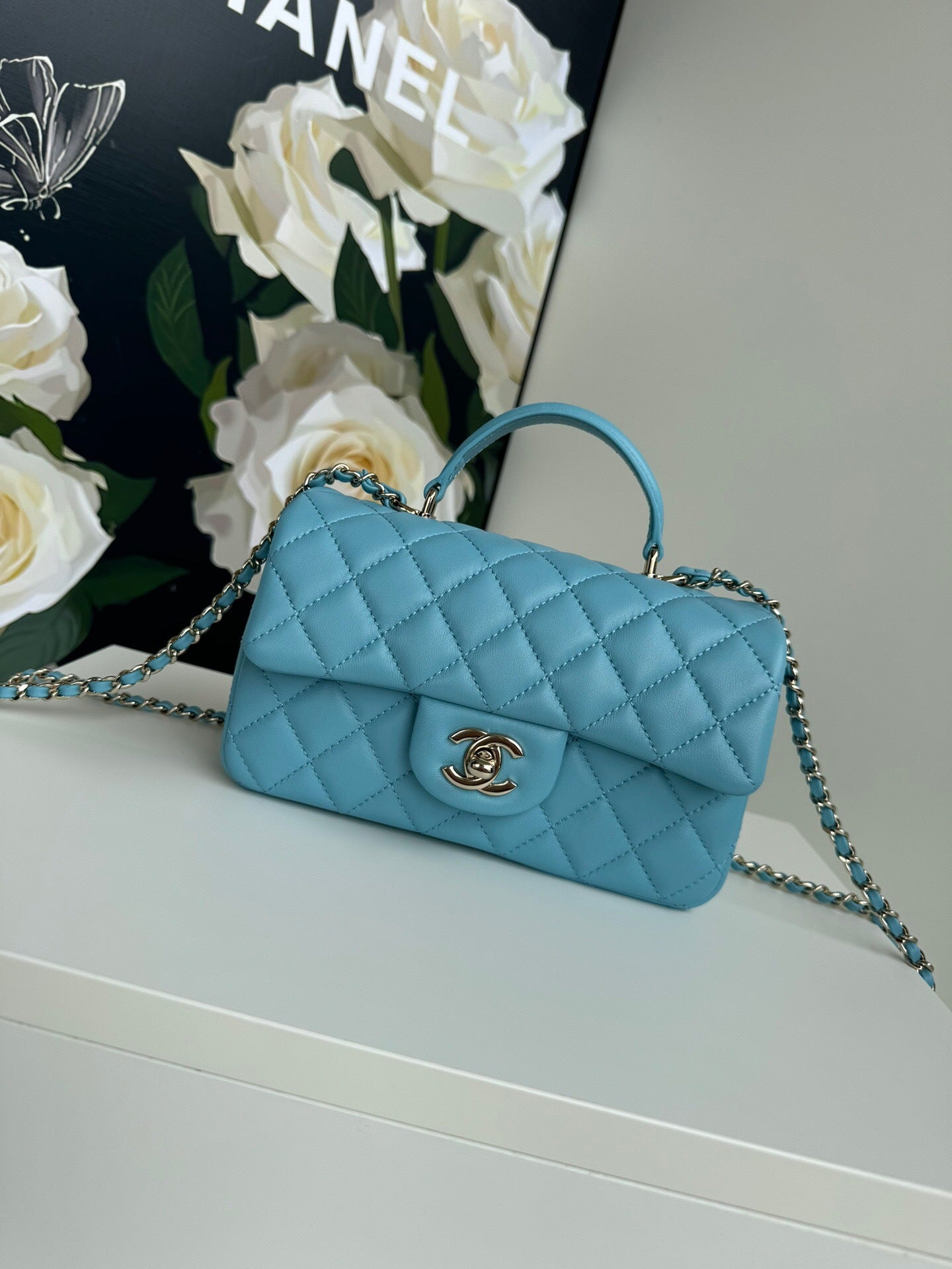 Chanel Large Flap Bag With Top Handle