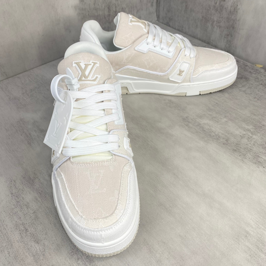 Louis Vuitton Trainers "White Denim"