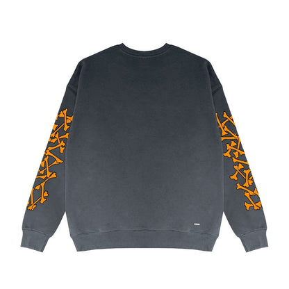 Amiri Bones Sweatshirt "Grey-Orange"