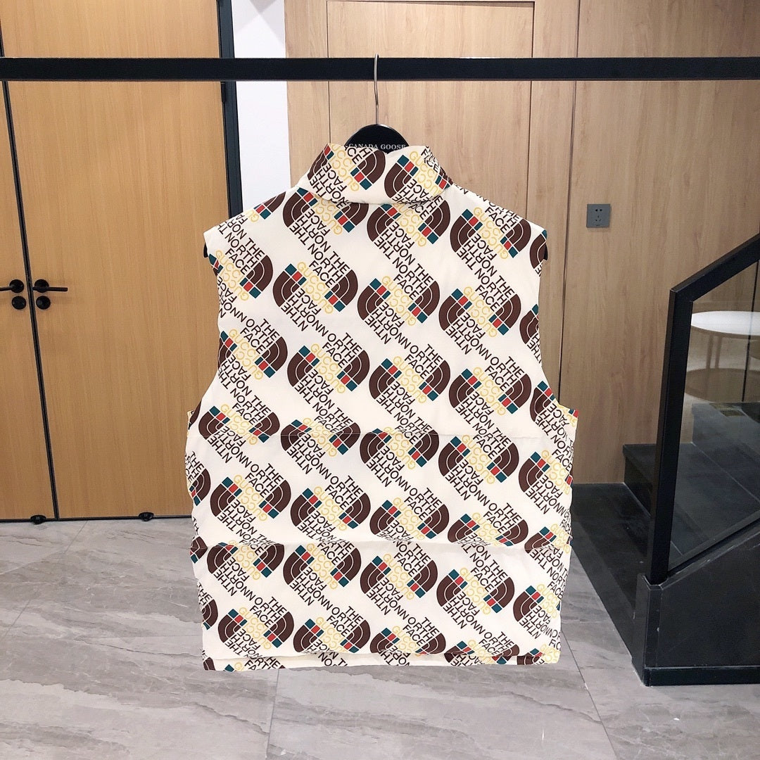 Gucci x The North Face Down Vest "Ivory-Brown"