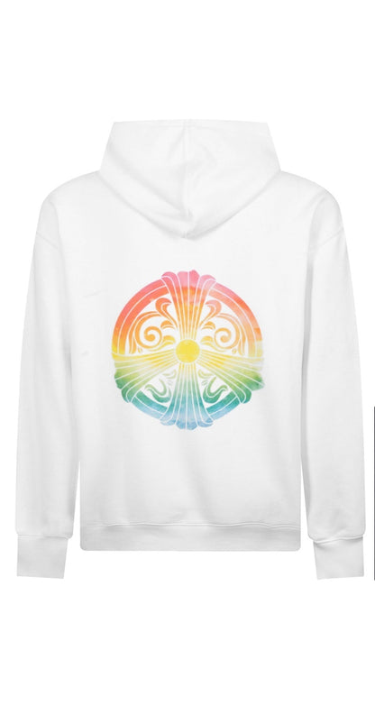 Chrome Hearts Peace N Love Hoodie "White-Multicolour"