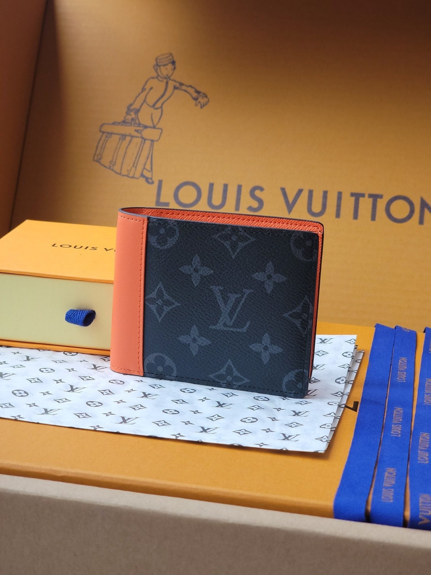 Louis Vuitton Slender Wallet "Sunrise Orange"