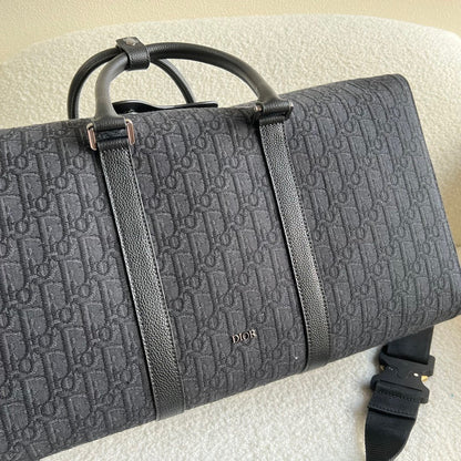 Dior Lingot 50 Oblique Jacquard Duffel Bag