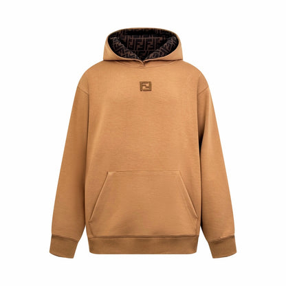 Fendi FF Embroidered Hoodie "Beige"