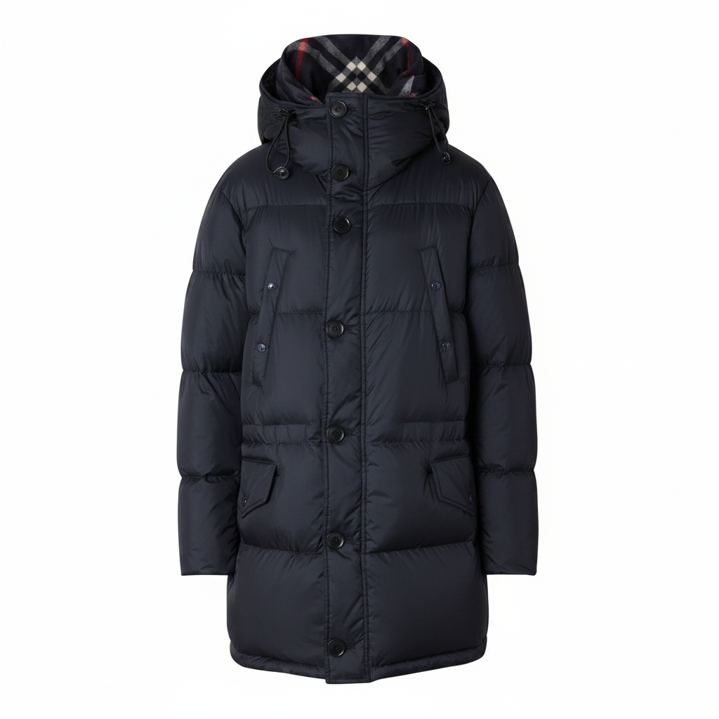 Burberry Lockwood Long Down Jacket "Black"