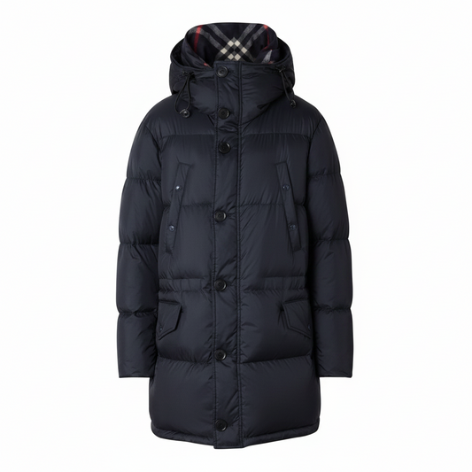 Burberry Lockwood Long Down Jacket "Black"
