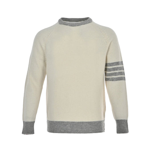 Thom Browne 4-Bar Sweater "Beige-Grey"