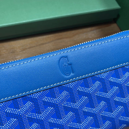 Goyard Matignon GM Wallet "Sky Blue"