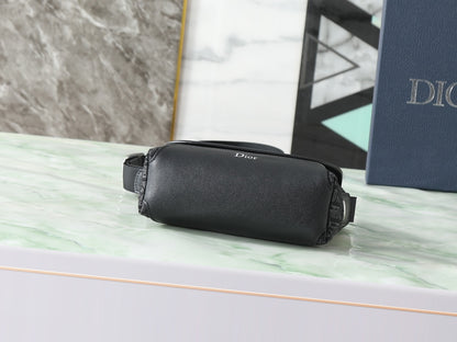 Dior Jett Mini Messenger Bag with Flap "Dior Oblique in Black Jacquard"