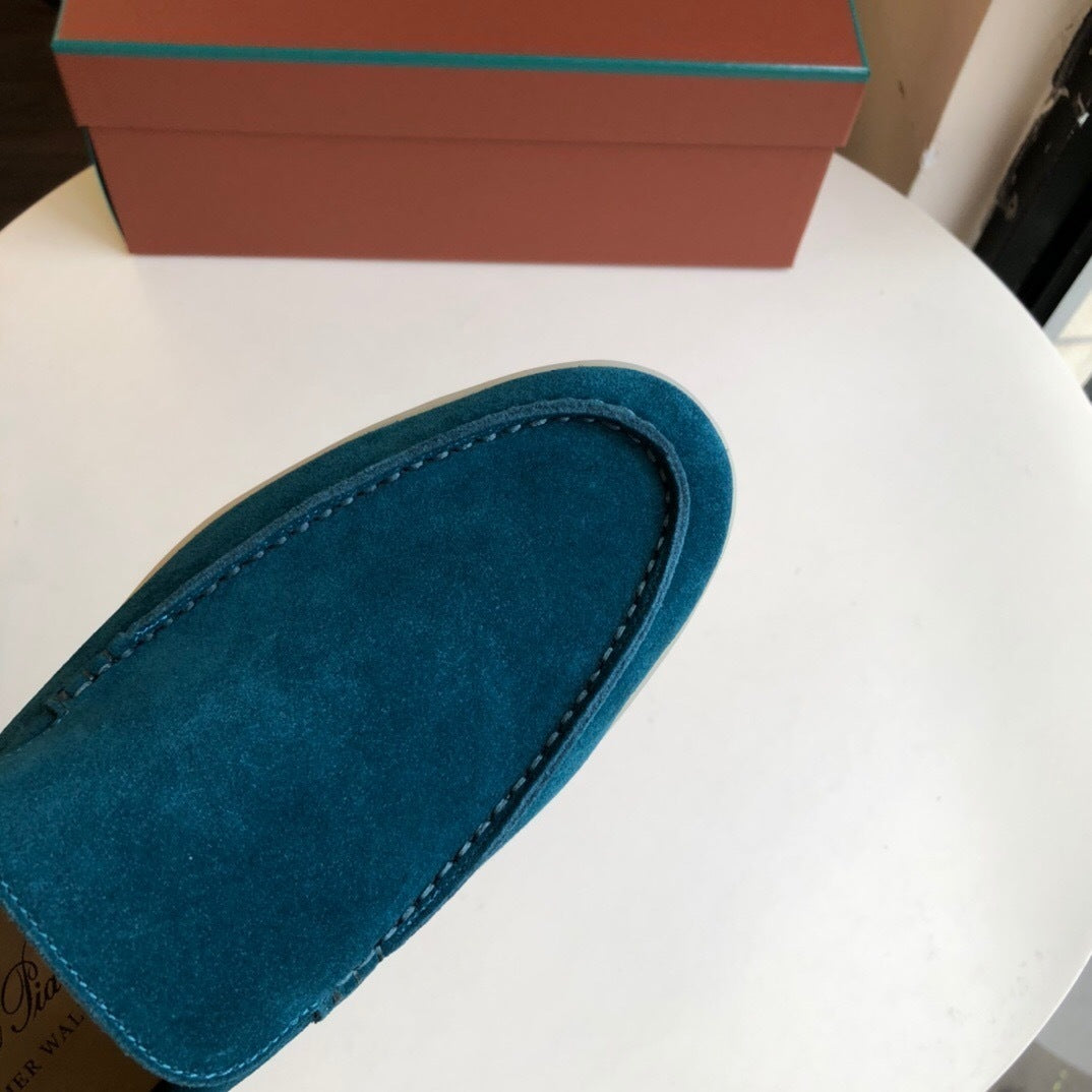 Loro Piana Summer Walk Loafers "Cyan"