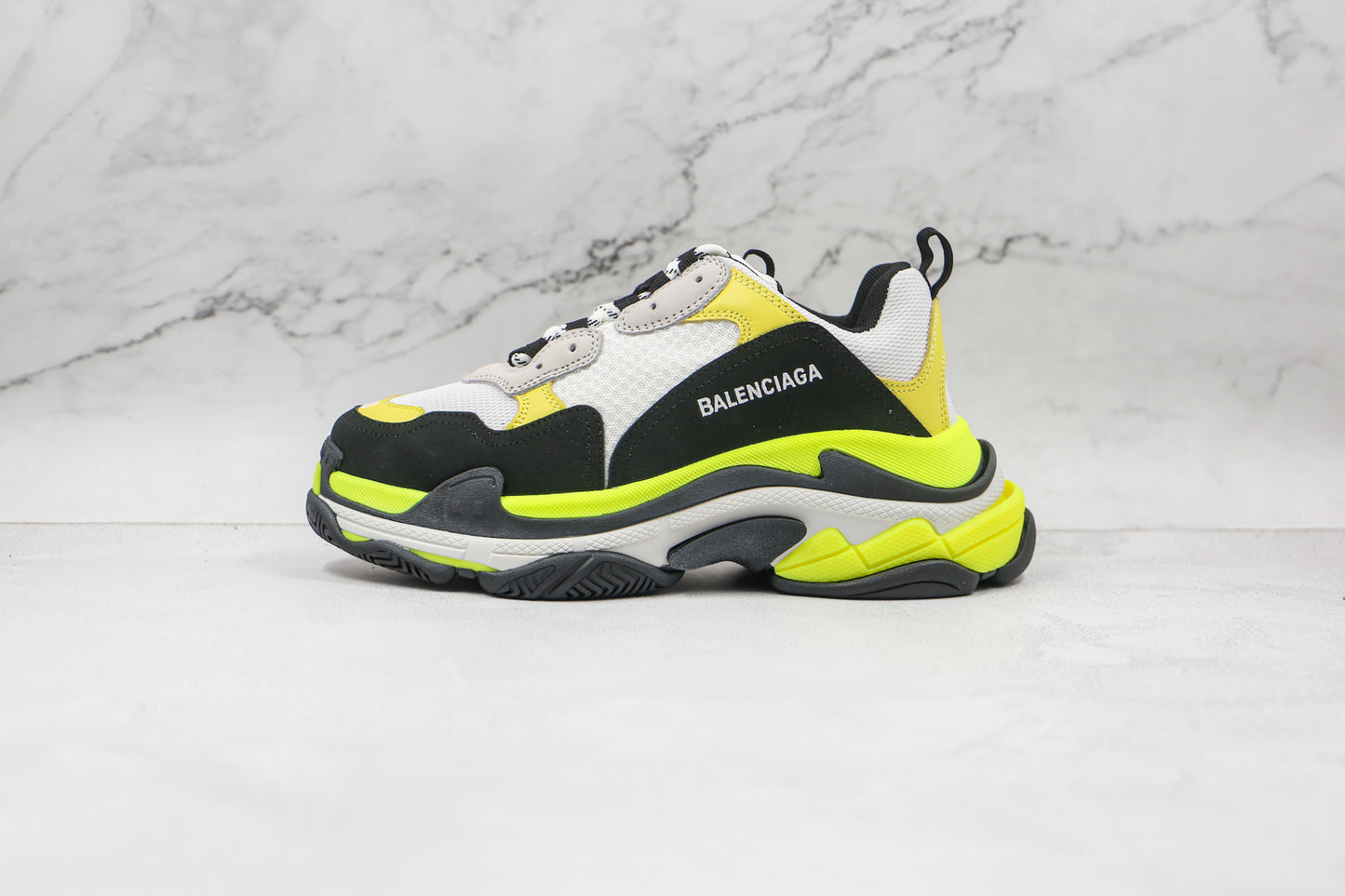 Balenciaga Triple S "White-Black-Yellow"