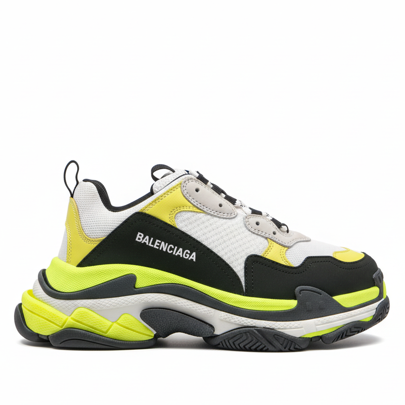 Balenciaga Triple S "White-Black-Yellow"