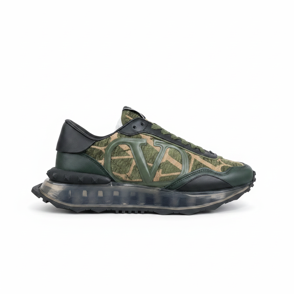 Valentino Garavani Netrunner "Green-Black-Beige Monogram"