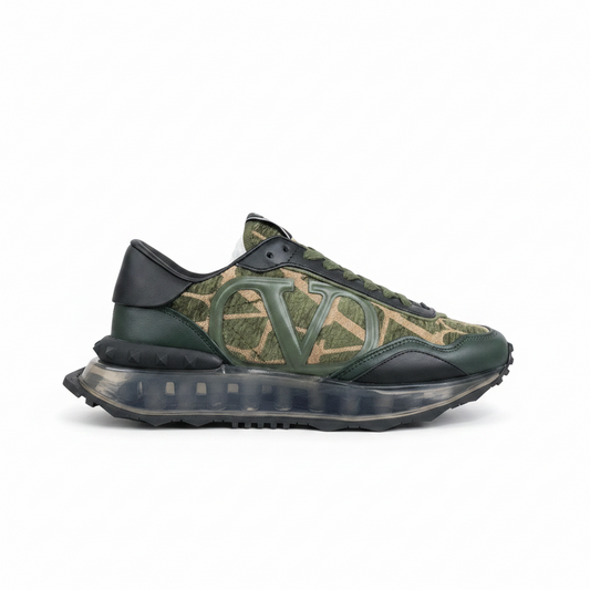 Valentino Garavani Netrunner "Green-Black-Beige Monogram"