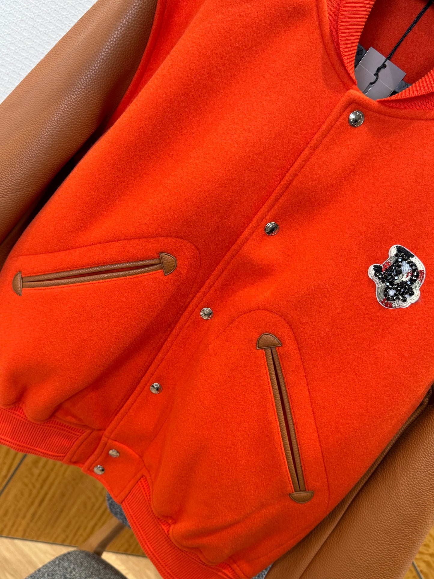 Dior x Denim Tears Leather Cashmere Jacket