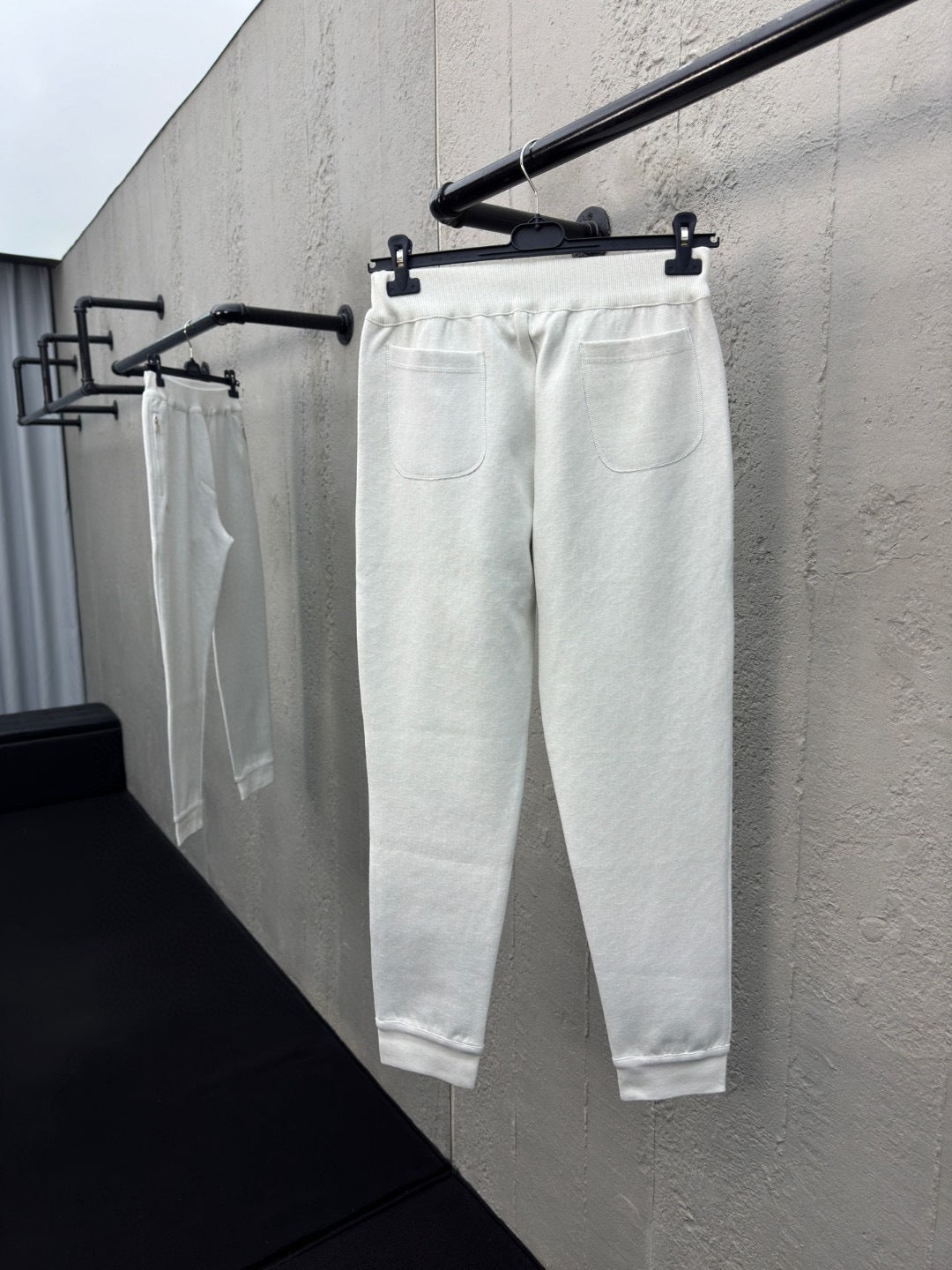 Dior Track Pants "White Cahsmere and Cotton Knit"