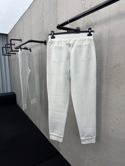 Dior Track Pants "White Cahsmere and Cotton Knit"