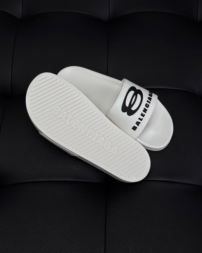 Balenciaga Pool Slides "White"