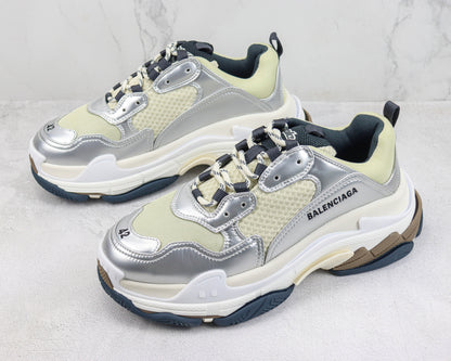 Balenciaga Triple S "White-Silver"