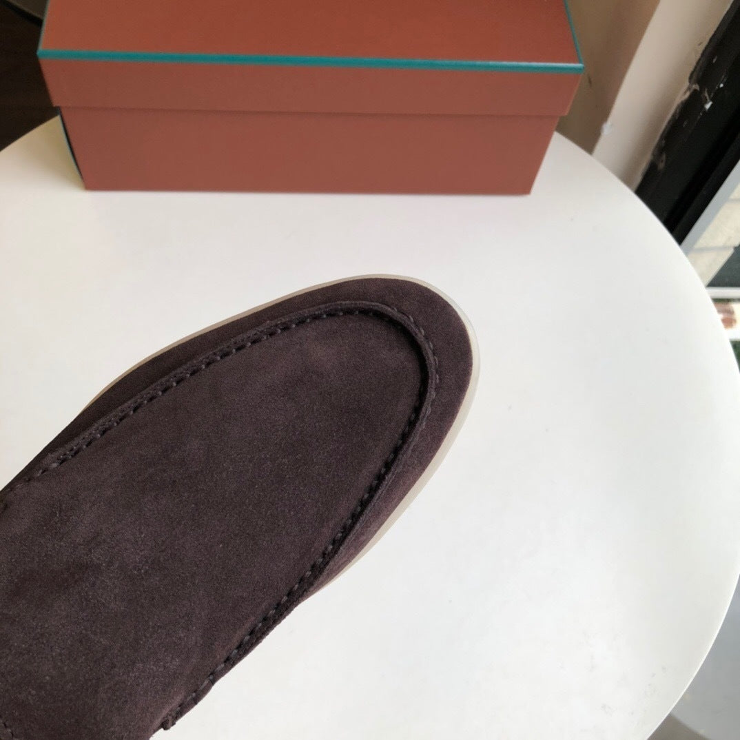Loro Piana Summer Walk Loafers "Dark Brown"