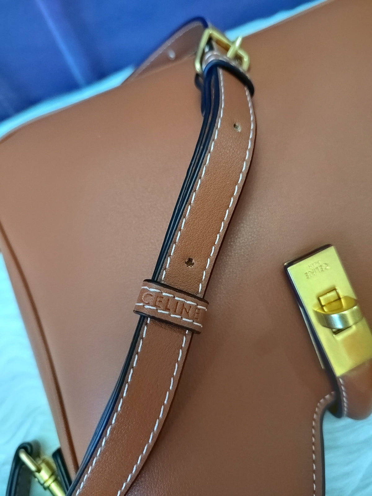Celine Small Camille 16 Soft Bag in Smooth Calfskin "Tan"