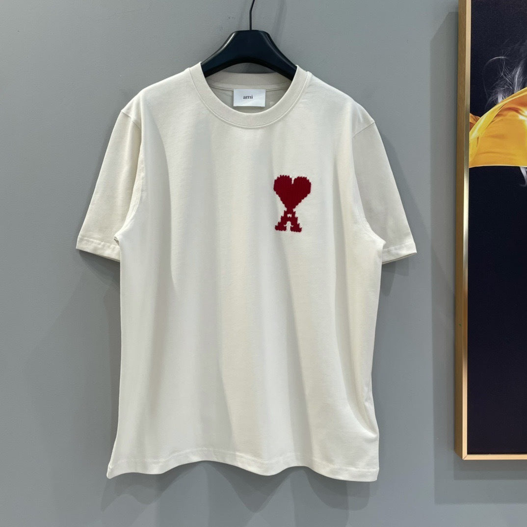 Ami Paris T-Shirt "White-Red"