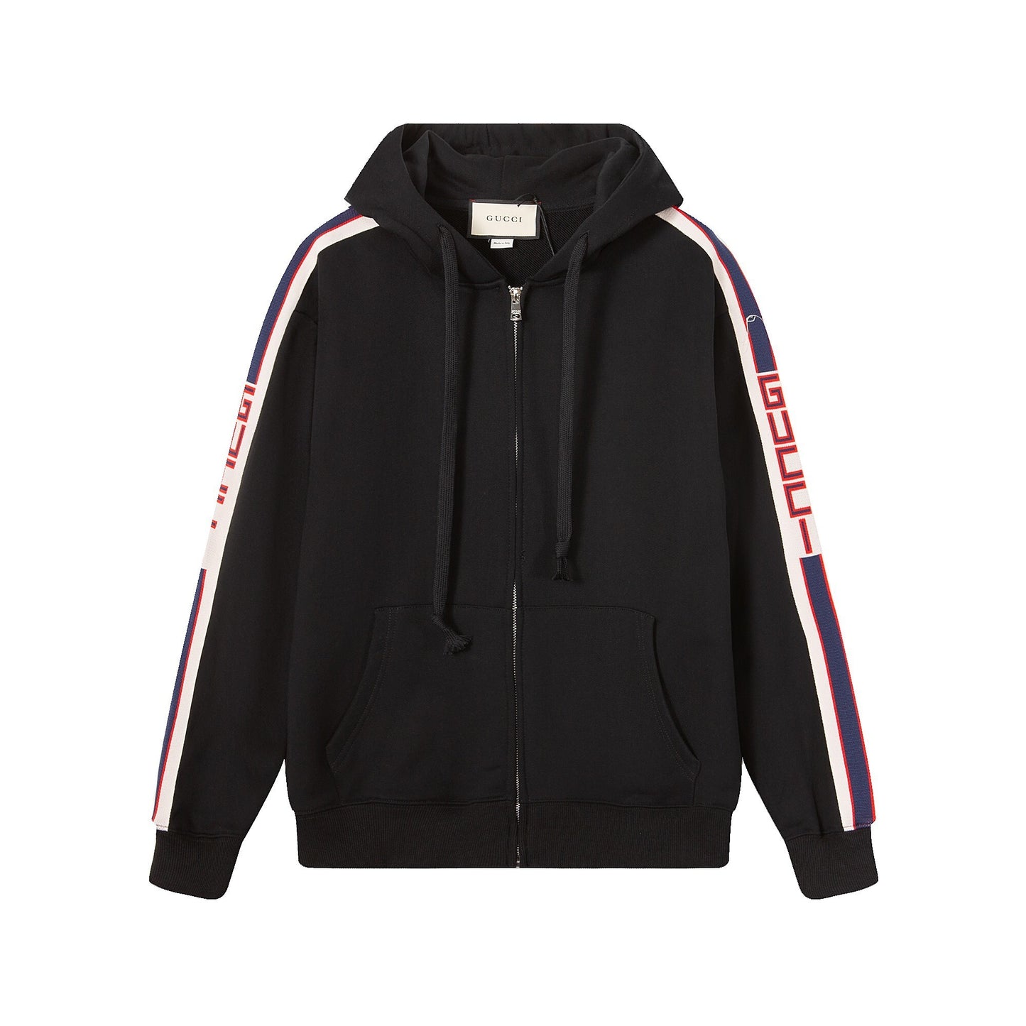 Gucci Zip-Up Hoodie "Black"