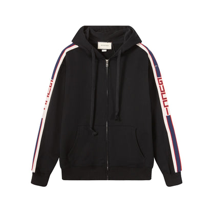 Gucci Zip-Up Hoodie "Black"