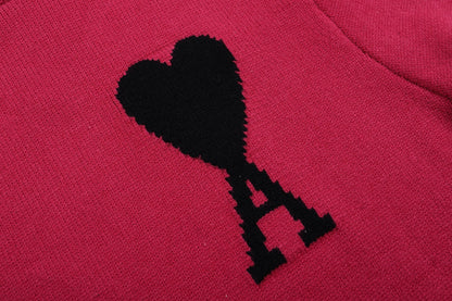 Ami Paris Ami De Coeur Hoodie "Pink"