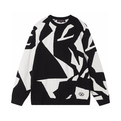 Louis Vuitton Abstract Houndtooth Sweater "Black-White"