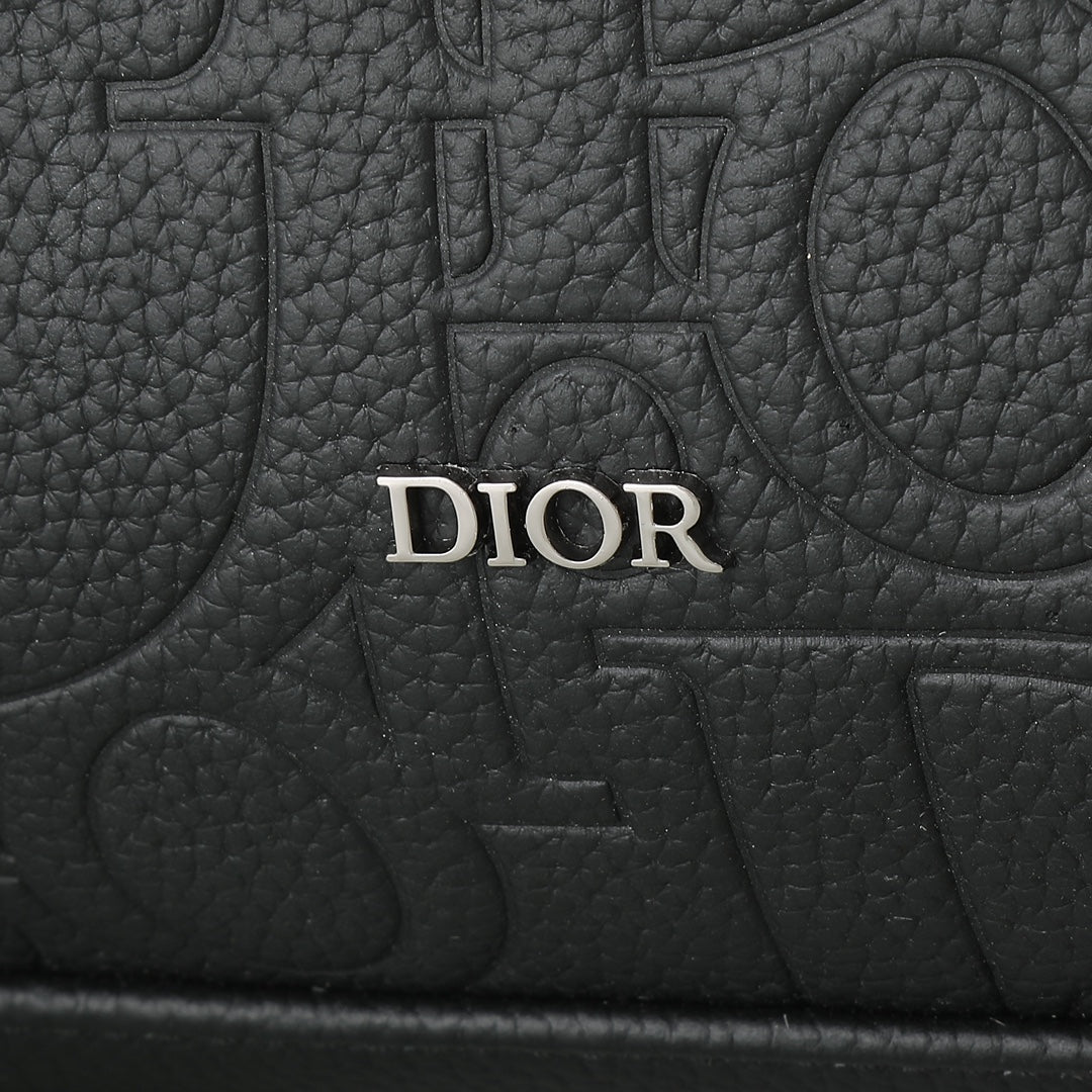 Dior Hit The Road Backpack with Flap "Dior Gravity Leather and Black Grained Calfskin"