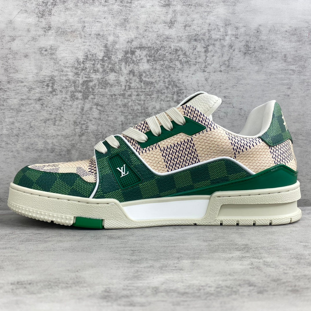 Louis Vuitton Trainers "White-Green"