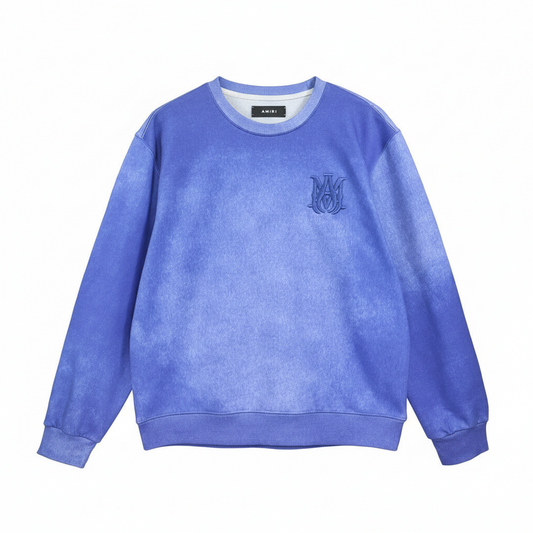 Amiri MA Bar Logo Sweatshirt "Washed Blue"