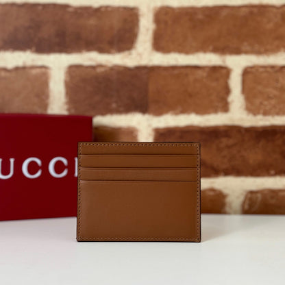 Gucci GG Emblem Embossed Card Case