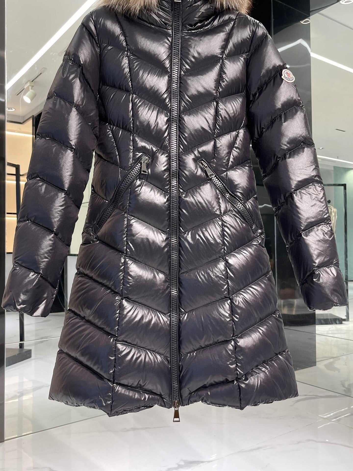 Moncler Fulmarus Long Down Jacket "Black"