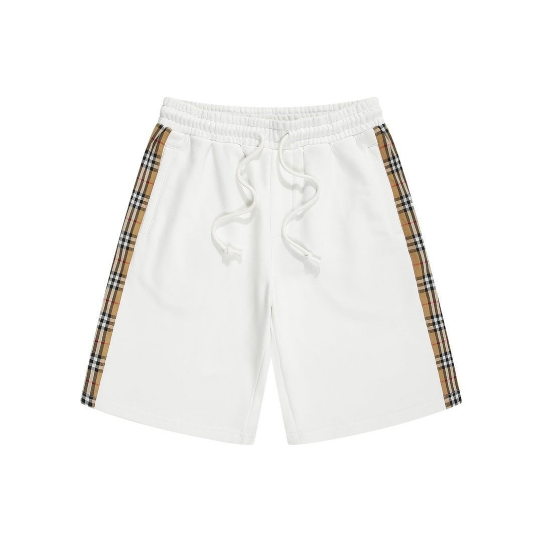 Burberry Check Shorts "White"