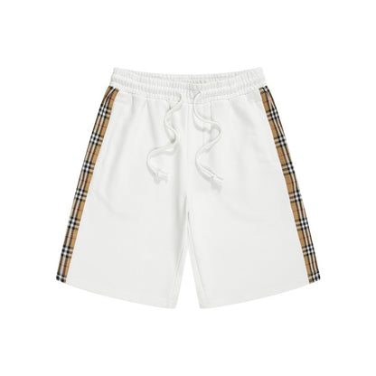 Burberry Check Shorts "White"
