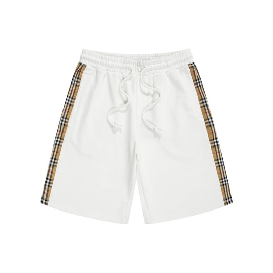 Burberry Check Shorts "White"