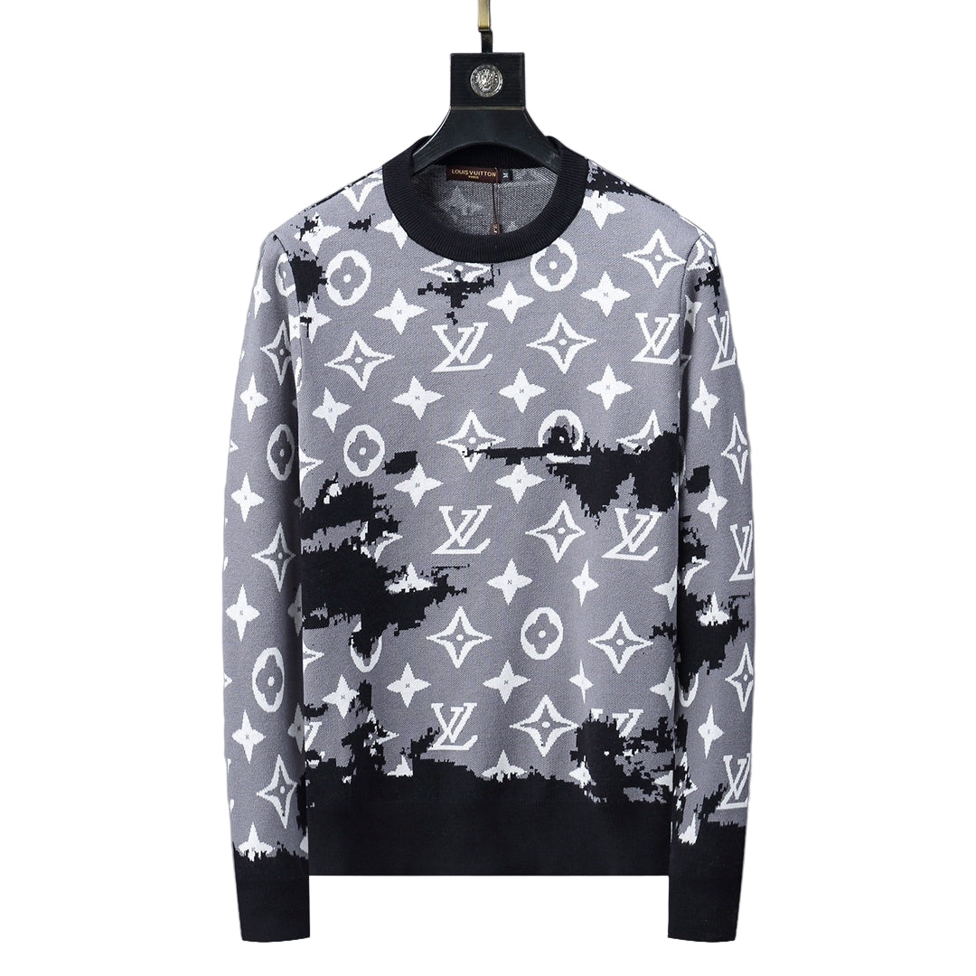 Louis Vuitton Sweater "Grey-White-Black"