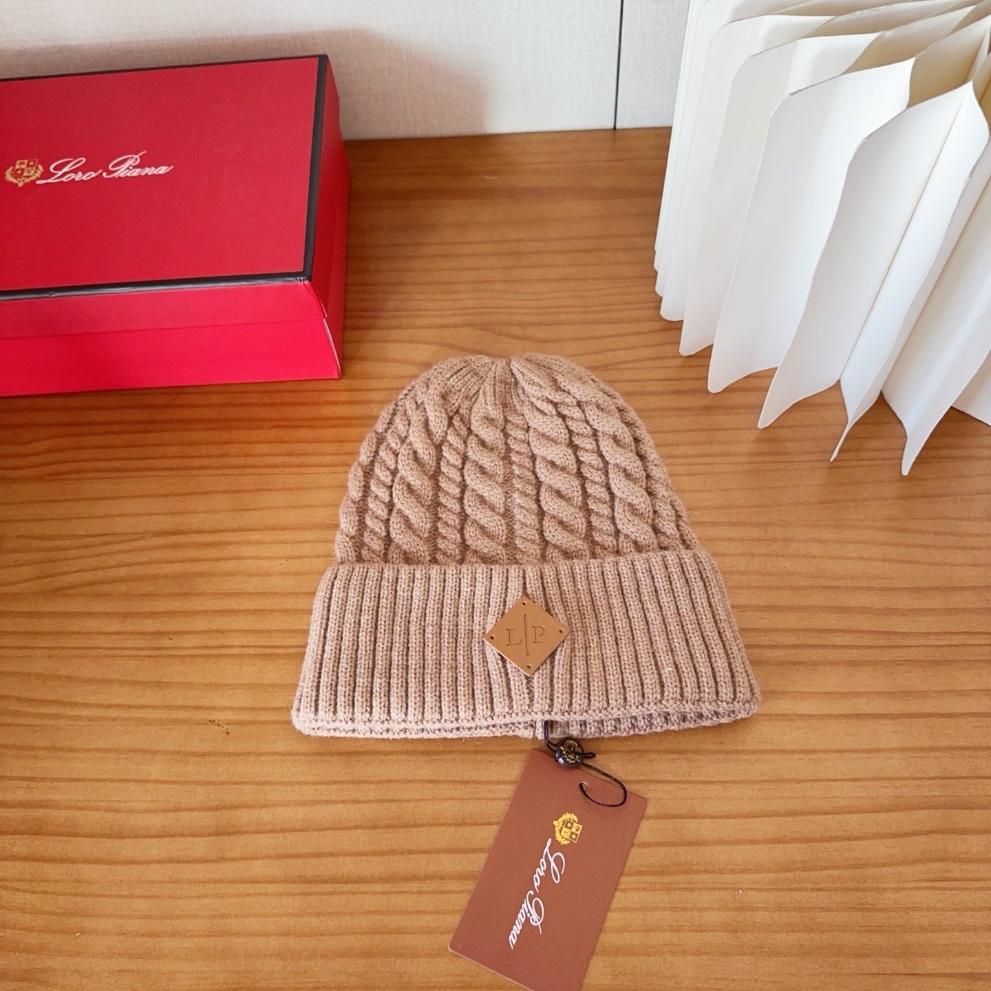 Loro Piana Wool Beanie "Champagne"