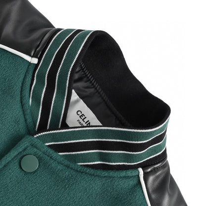 Celine Varsity Jacket "Green-White"