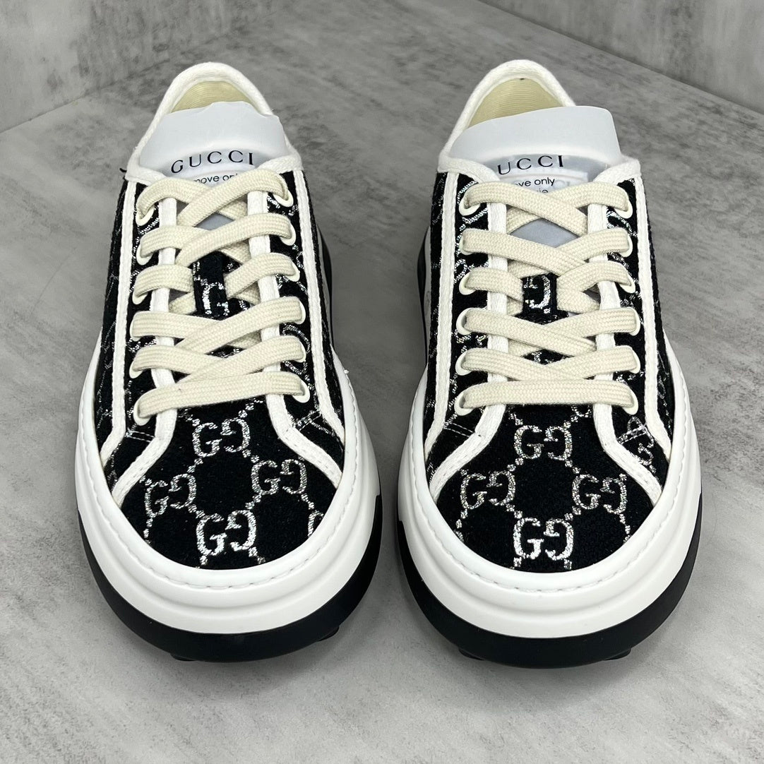 Gucci Tennis 1977 Low "Black-White Monogram"