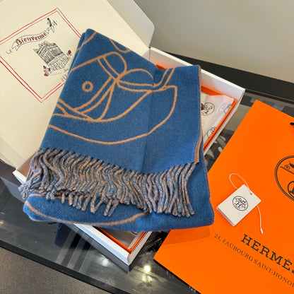 Hermes Scarf "Blue"