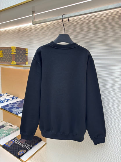 Dior CD Icon Sweatshirt "Black Cotton Fleece"