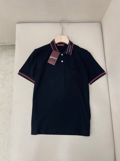 Gucci Cotton Piquet Polo Shirt "Black"