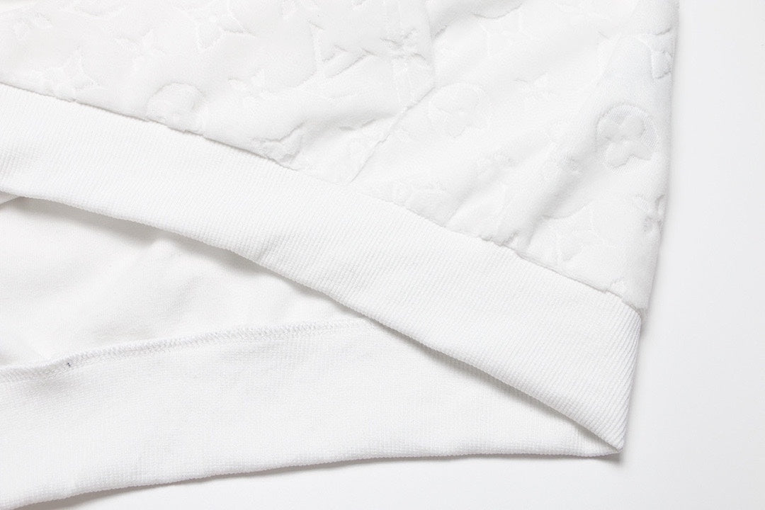 Louis Vuitton Velour Jacquard Hoodie "White"