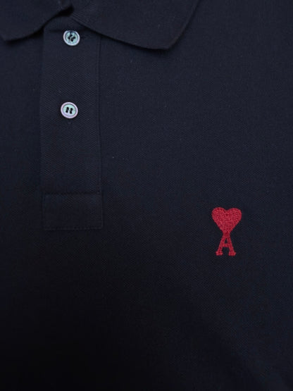 Ami Paris Polo T-Shirt "Black"