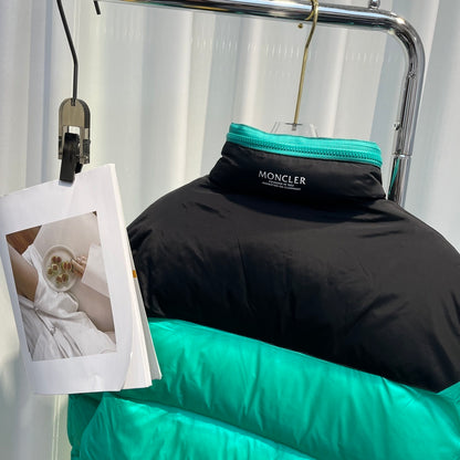 Moncler Peuplier Down Jacket "Green-Black"