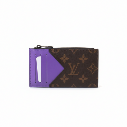 Louis Vuitton Coin Card Holder "Monogram Macassar Canvas"
