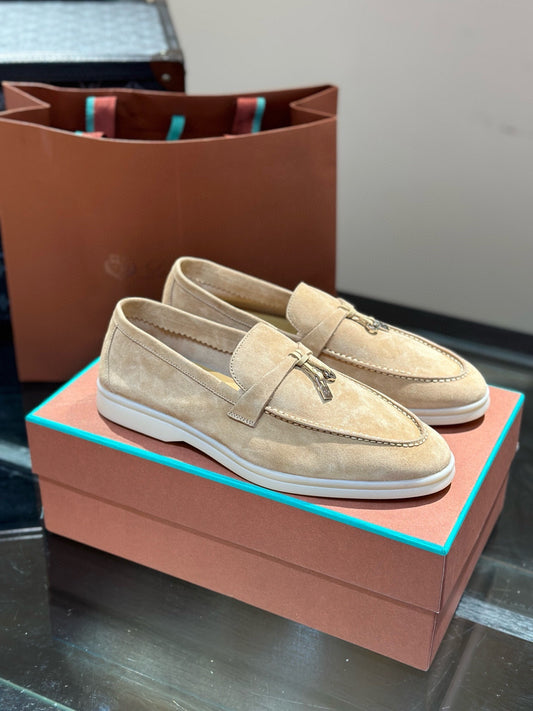Loro Piana Charm Walk Loafers "Beige"